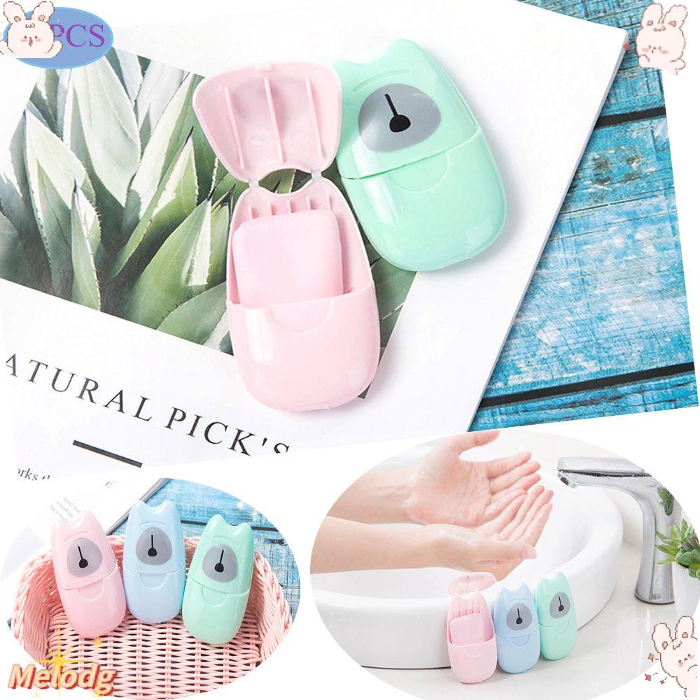 Hộp 50 Miếng Xà Phòng Giấy Dùng Một Lần Tiện Dụng Khi Đi Du Lịch