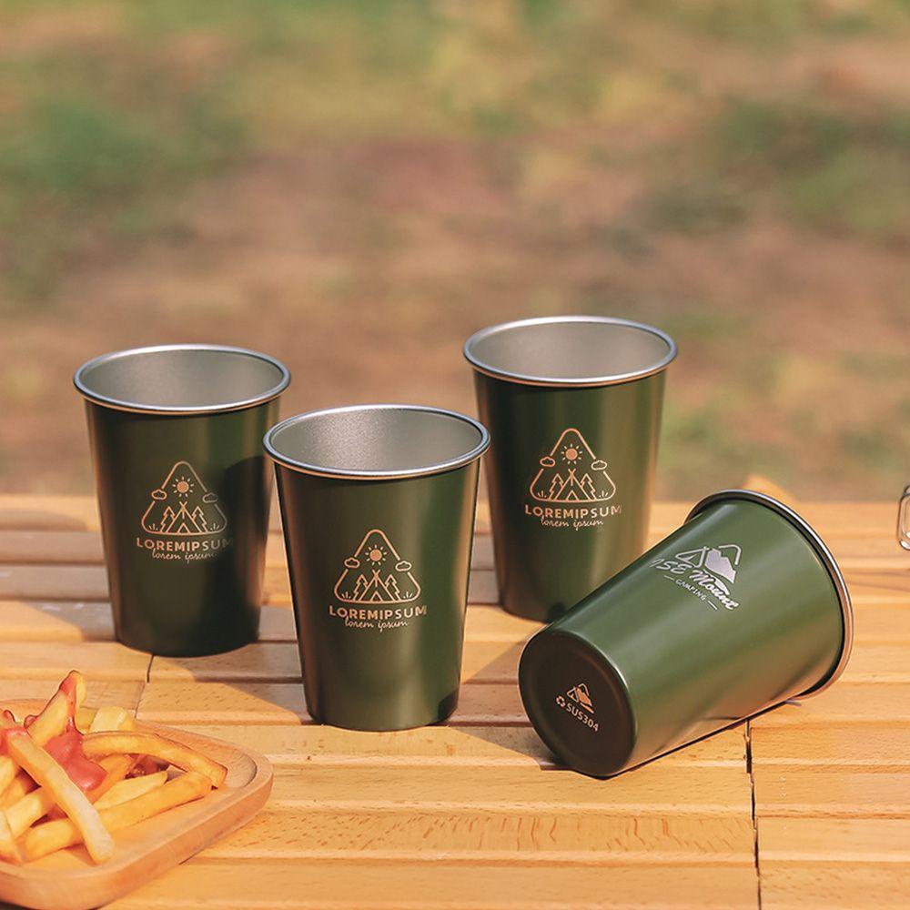 Ly Uống Nước Bằng Thép Không Gỉ Tiện Dụng Cho Cắm Trại