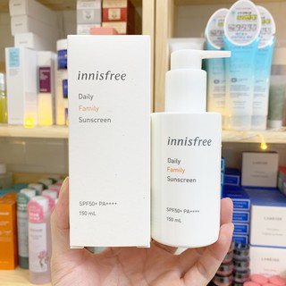 Kem Chống Nắng TOÀN THÂN Innisfree Daily Family Sunscreen SPF50+ PA++++