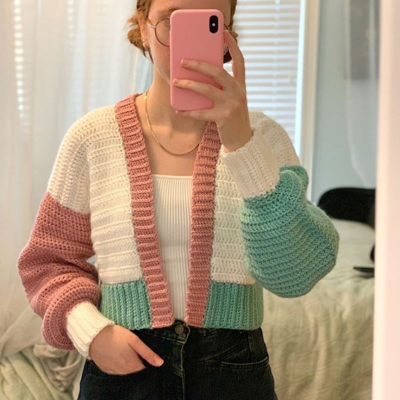 Crochet cardigan croptop Harry style