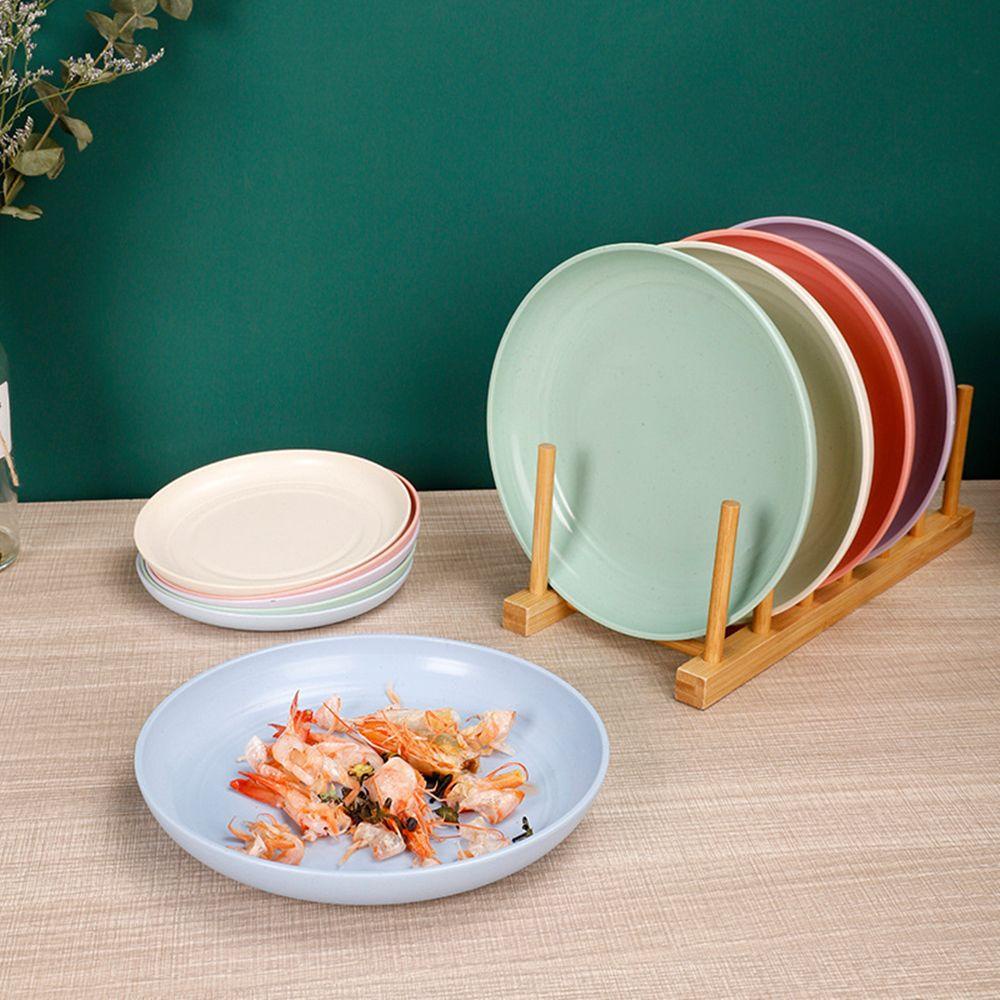Đĩa Đựng Trái Cây / Rau Củ Bằng Nhựa Lúa Mạch Phong Cách Bắc