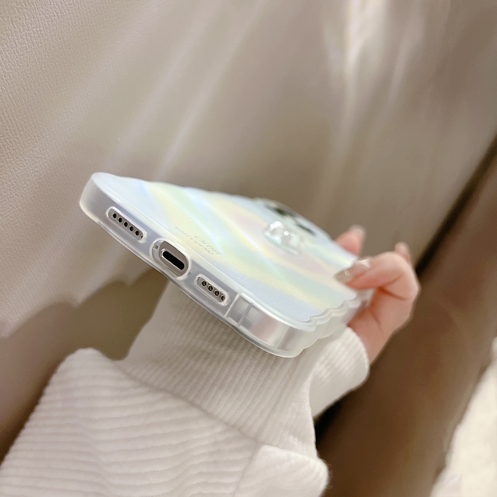 Ốp Điện Thoại TPU Mềm Trong Suốt Chống Sốc Họa Tiết Trái Tim 3D Cho iPhone 11 12 13 Pro max mini XS max xr 7 8 se2020 plus