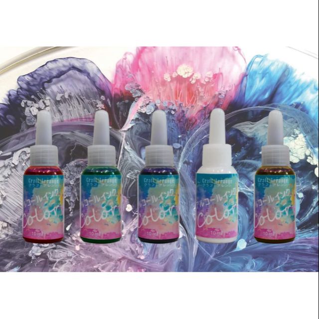Màu pha resin ink tạo hiệu ứng loang sủi bọt Craft Arrange