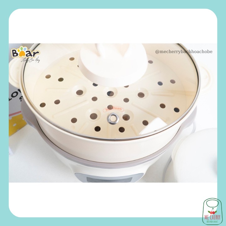 Nồi nấu cháo chậm đa năng Bear 1.6 lít - Phiên Bản Quốc Tế