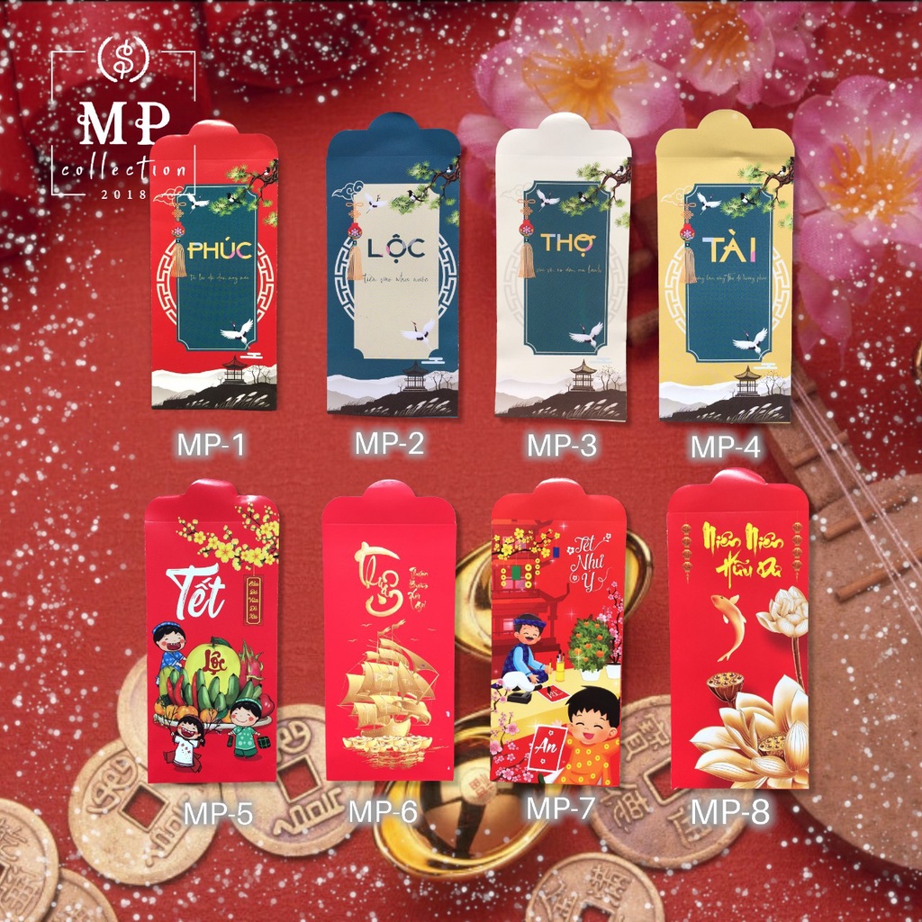 Bao Lì Xì 2022 Giá Sỉ Rẻ Tết Độc Lạ Màu Đỏ Đẹp Phúc Lộc Thọ Thuận Buồm Xuôi Gió
