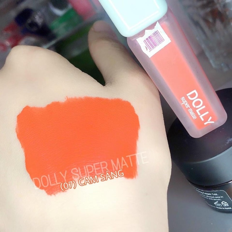NEW Trend  Son Kem Lì Không Chì Màu Cam Vàng màu son tươi trẻ năng động