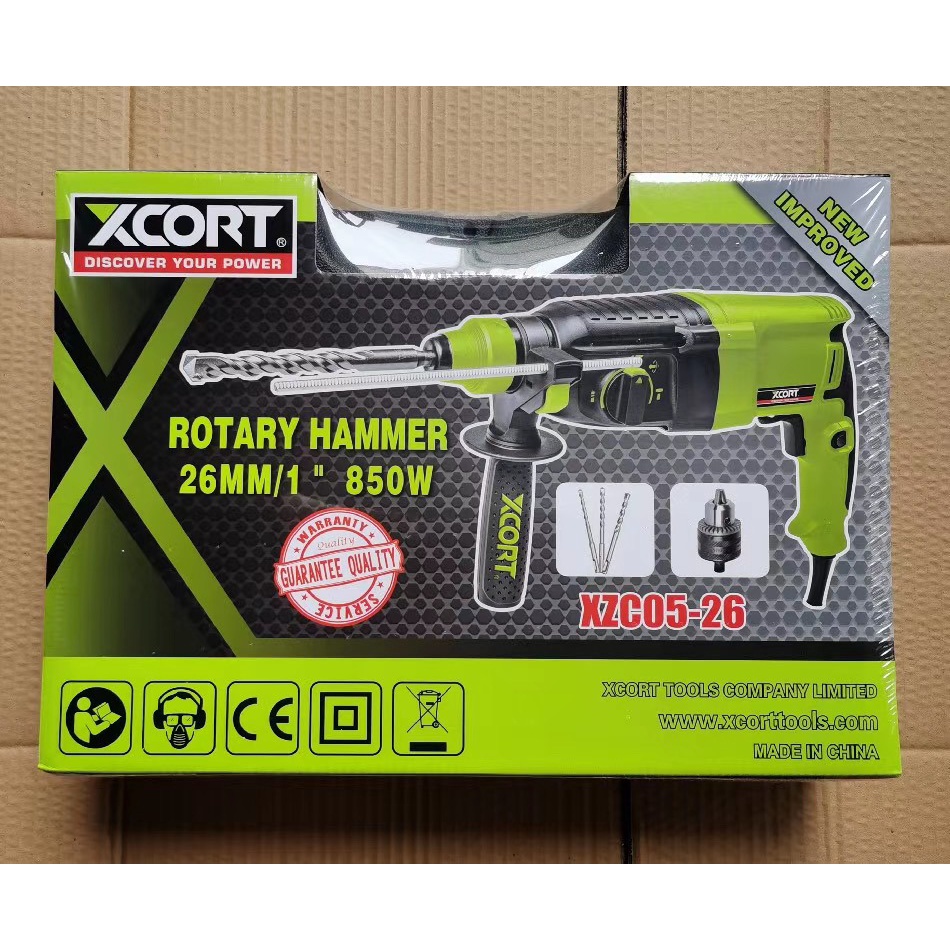 Máy khoan điện 3 chức năng XCORT 850W Kèm phụ kiện đầy đủ
