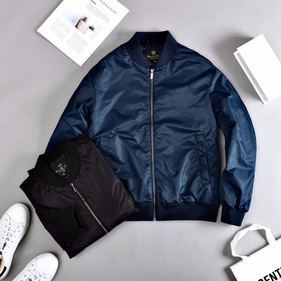 Áo Khoác Bomber Massimo-Hàng XNXK_Xuất Dư Cao Cấp-Chống Thấm Nước - Hàng nhập khẩu