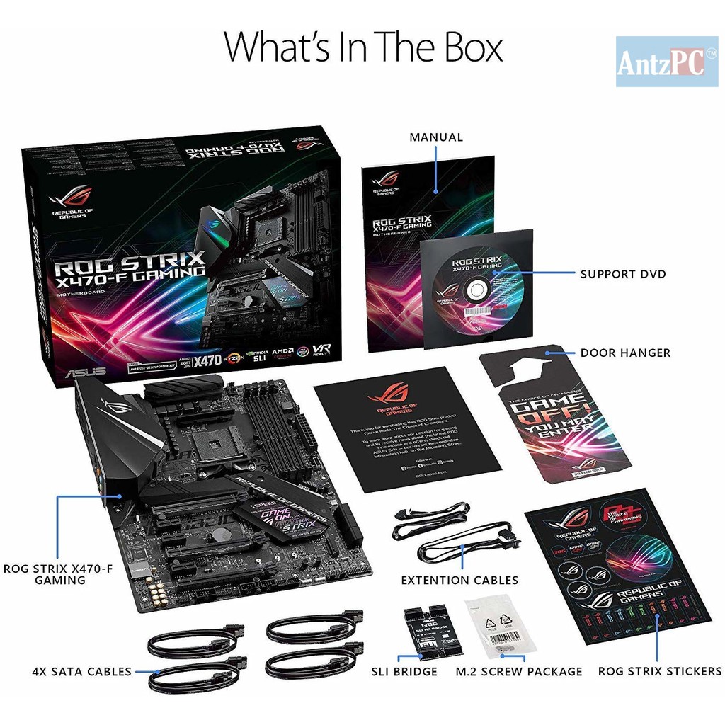 Bo mạch chủ ASUS ROG STRIX X470-F GAMING