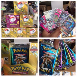 Hộp 32 bộ thẻ bài pokemon vip có tráng nhũ