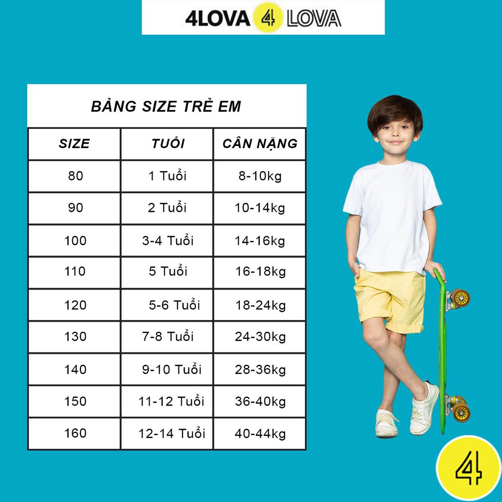 [Mã KIDMALL27 hoàn 15% xu đơn 150K] Quần thun dài bo gấu 4LOVA cho bé trai nhiều màu sắc | BigBuy360 - bigbuy360.vn