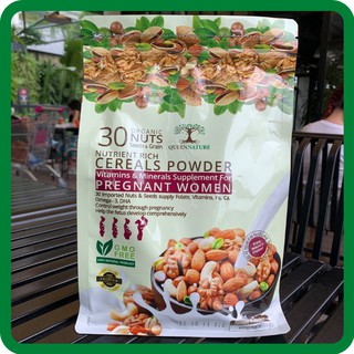 Bột Ngũ Cốc Bầu Queen Nature 800gram ⚡𝐅𝐑𝐄𝐄 𝐒𝐇𝐈𝐏⚡ thai nhi phát triển toàn diện, mẹ tăng cân đúng chuẩn suốt thai kỳ