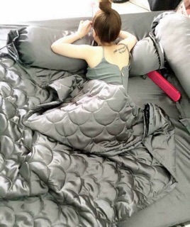 Chăn Ga Gối Phi Lụa Phối Màu
