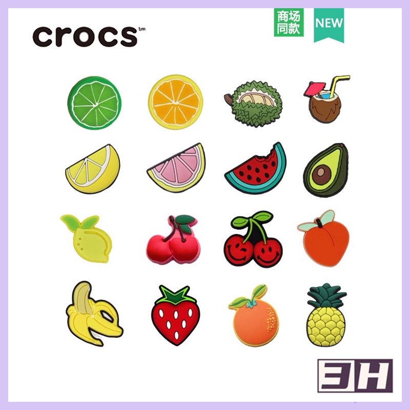 Mặt Phụ Kiện Giày Crocs Hình Trái Cây Croc Jibbitz
