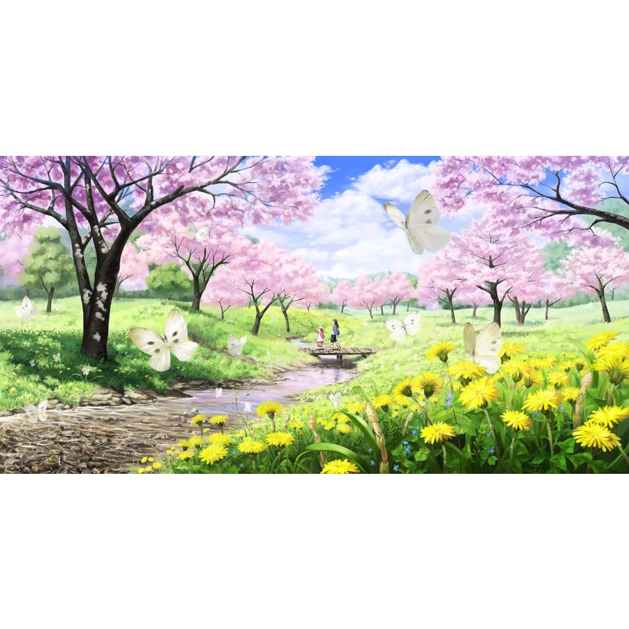 Tranh dán tường chủ đề vườn hoa thiên nhiên đẹp nhất, được tìm kiếm nhiều nhất giá rẻ chất lượng cao