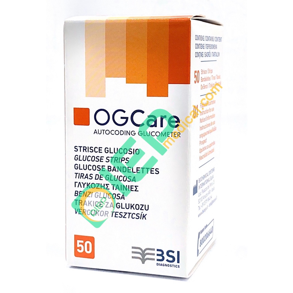 ✅ OGCare 25 QUE hoặc 50 QUE - Que thử đường huyết dùng cho máy OGCare