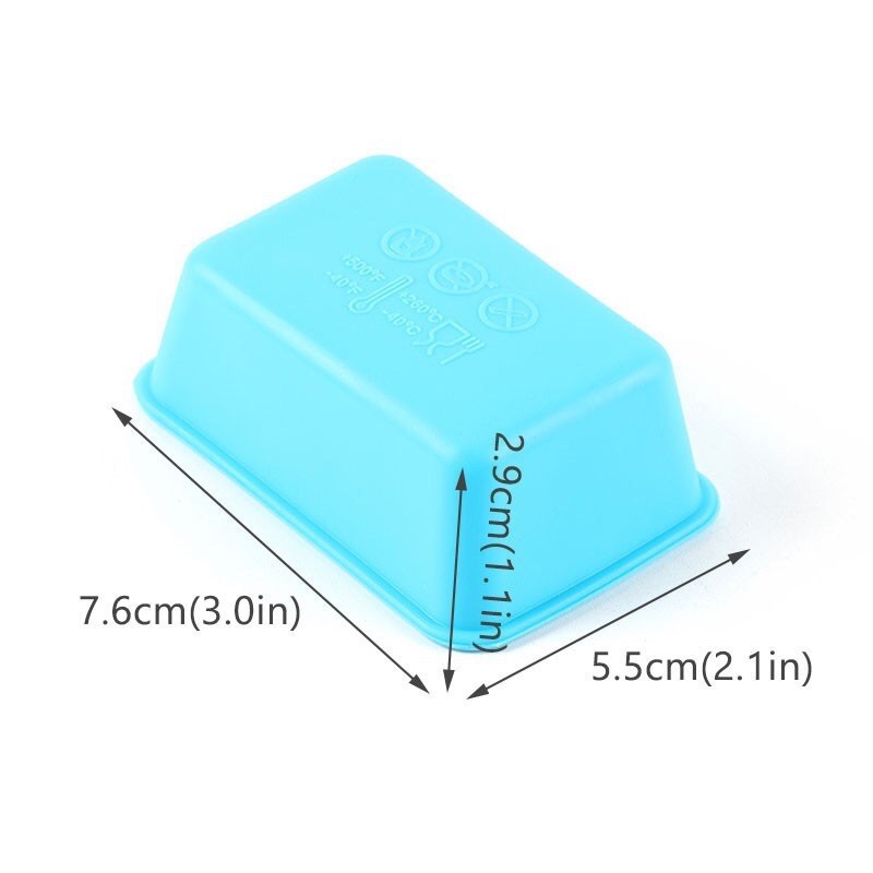 Khuôn silicon chữ nhật dày làm bánh bột lọc