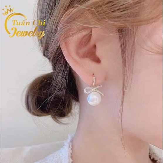 ẢNH THẬT Bông Tai Nữ- Khuyên Tai Bạc Đính Đá Sang Trọng, Nữ Tính, Mẫu Mới Nhất 2021