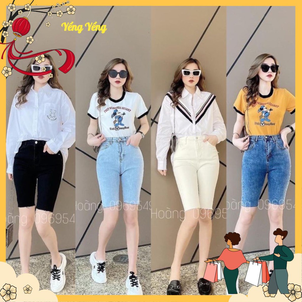 QNU45 - QUẦN JEANS NGỐ DÁNG ÔM CHO NỮ MÃ 110