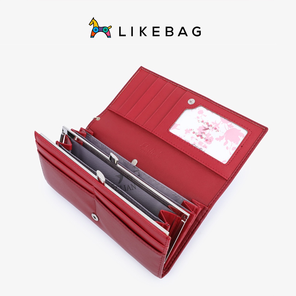 Ví nữ cầm tay dáng dài LIKEBAG cao cấp chính hãng T8806-134 - LIBAGI