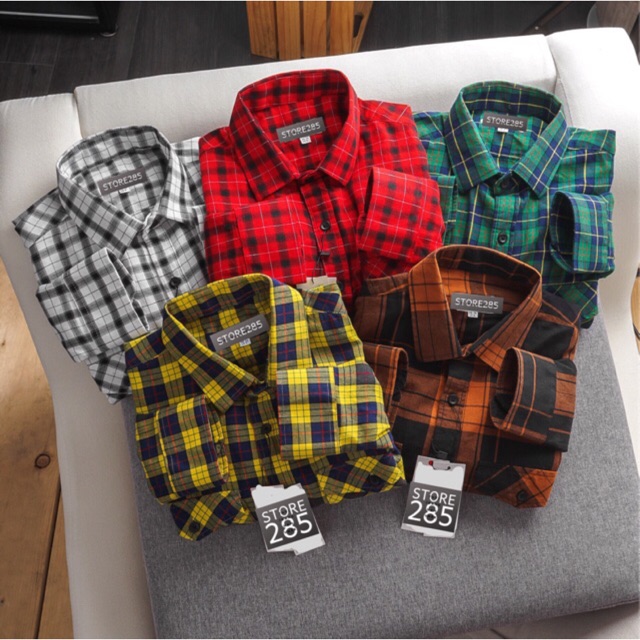 [HOT 🔥 SALE] Áo sơ mi tay dài Vnxk cao cấp 1001 - ca rô - chất cotton mềm mịn slimfit