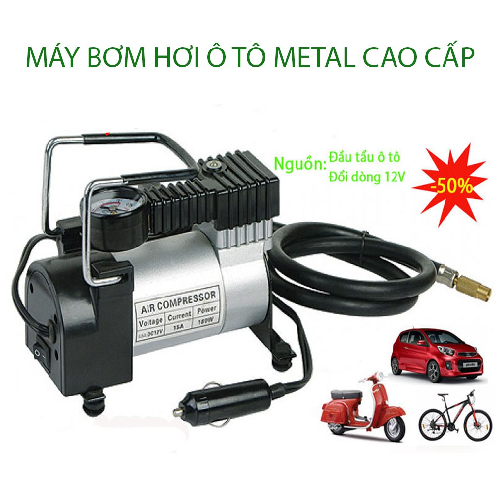 Máy Nén Khí Áp Suất Cao - Bơm Hơi Ô Tô, Xe Máy, Xe Đạp