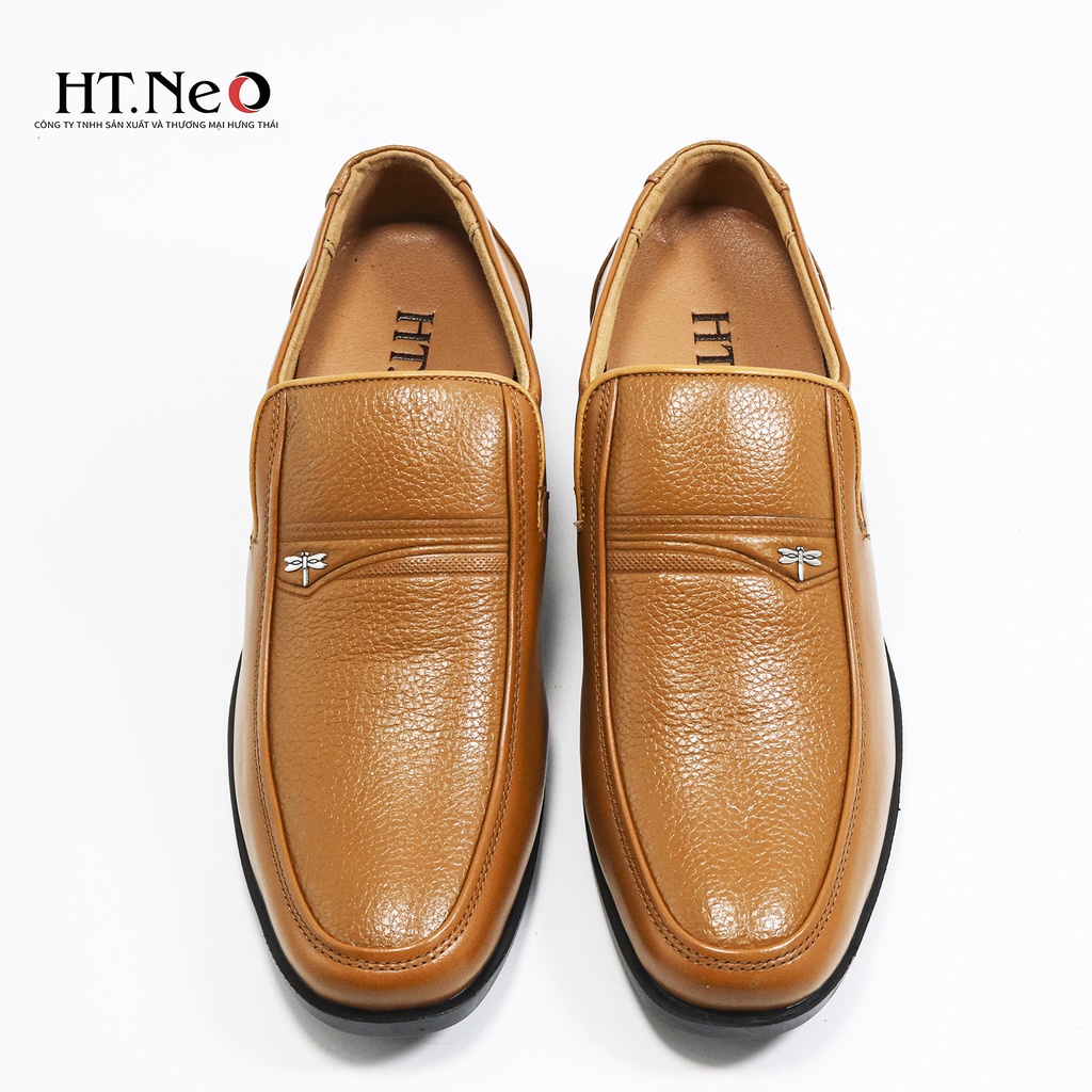 Giày da nam trung niên - giày da HT.NEO da bò thật 100% da mềm rất êm chân cao hơn 6cm ngay tức khắc rất đẹp DD20
