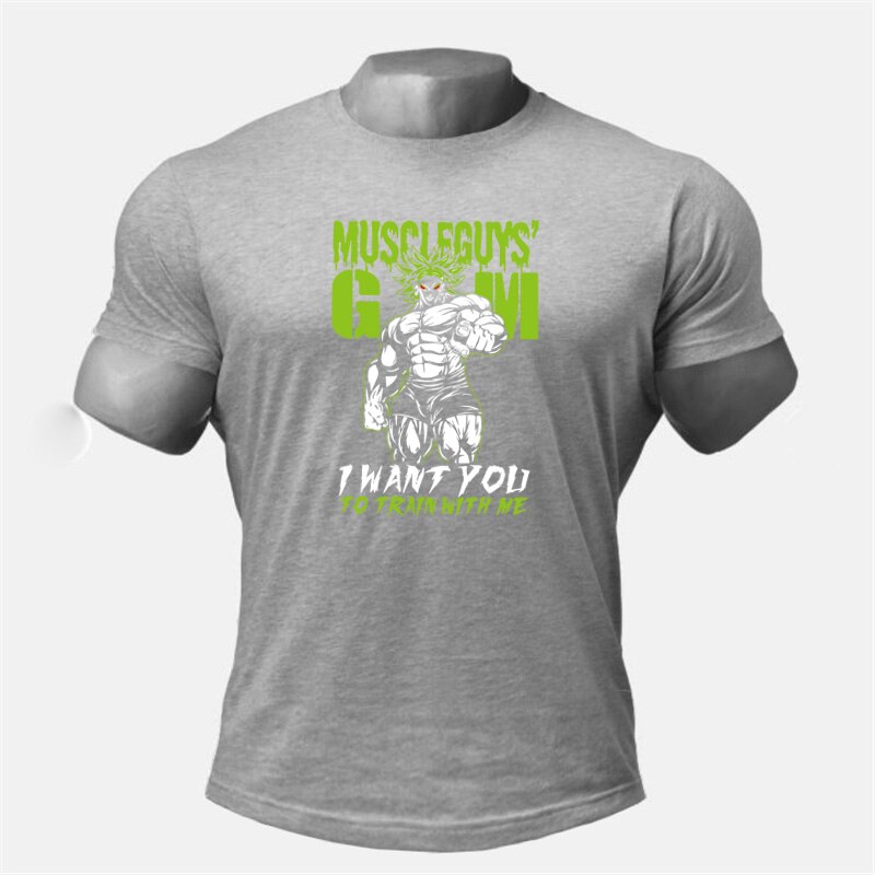 Áo thun nam tập thể thao ngắn tay chất liệu cotton thoáng mát