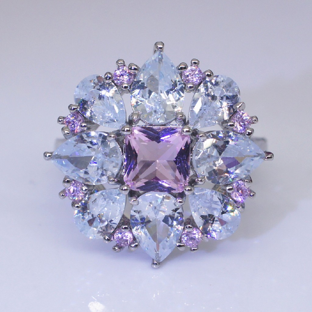 Nhẫn Đeo Tay Kim Loại Đính Đá Hình Giọt Nước Thời Trang Cho Nữ