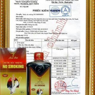Nước xúc mieng cai thuốc lá thuốc lào xu