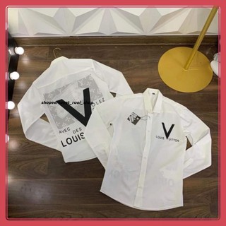 [Freeship] Sơ mi nam VL phối hoạ tiết dập chữ 2 mặt, chất lụa Thái không nhăn