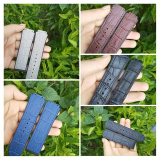 Dây da cá sấu đồng hồ Hublot ( có tặng kèm tuavit thay dây)