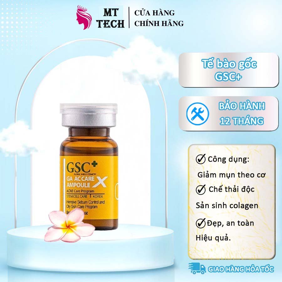 Tế Bào Gốc Cho Da Mụn GSC+ 8ml Serum Tinh Chất Sử Lý Mụn Hiệu Quả, Cam Kết Hàng Chính Hãng.