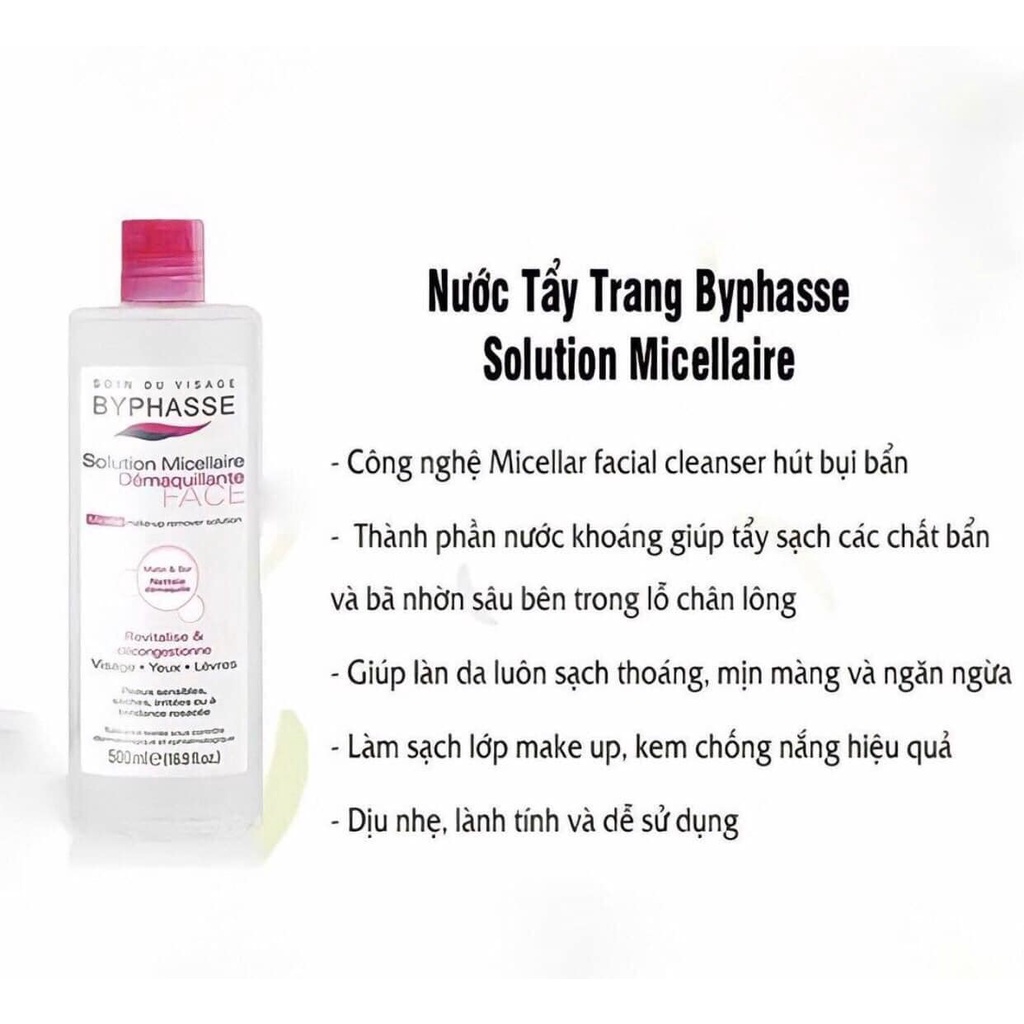 Nước Tẩy Trang Byphasse Solution Micellaire (500ml)