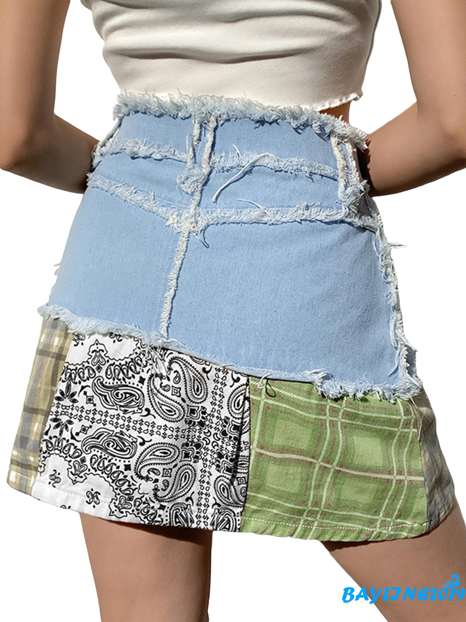 Chân Váy Jeans Lưng Cao Thời Trang Cho Nữ | BigBuy360 - bigbuy360.vn