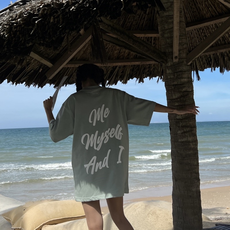 Áo Thun Me Myself And I - Green Bean