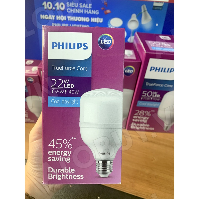 Bóng đèn Philips LED TForce core 22W HB E27- Ánh sáng trắng/ Ánh sáng vàng