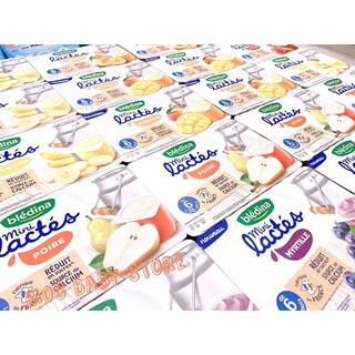 {SẴN CÁC VỊ} Sữa chua Bledina Mini Lactes Pháp 6m+ (6hộp/ vỉ - 55g)