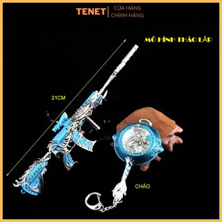 Mô hình trưng bày súng kèm chảo Game PUBG, CF size 21cm nhiều mẫu mã - TENET