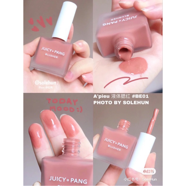 MÁ HỒNG JUICY PANG BLUSHER A'PIEU SALE 50%