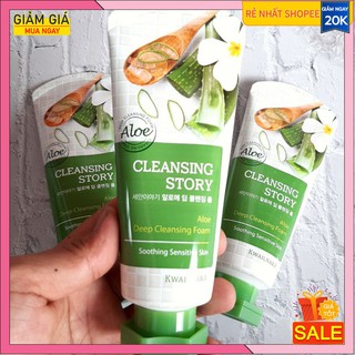 Sữa rửa mặt Lô Hội Kwailnara Aloe Deep Cleansing Foam 120ml