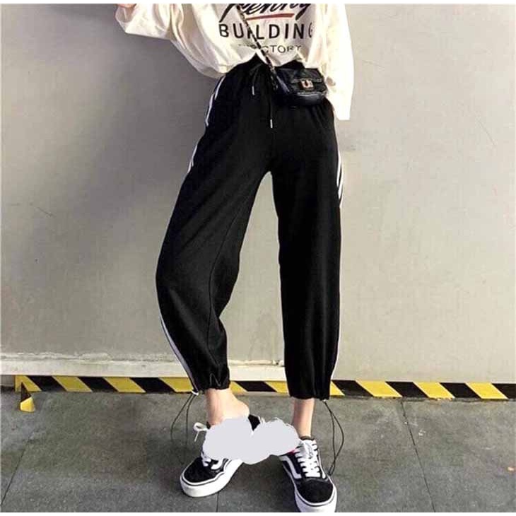 [SIÊU PHẨM MỚI] Quần 3 sọc suông dài JOGGER vải thun NỈ có túi HAI KIỂU MẶC ỐNG RỘNG