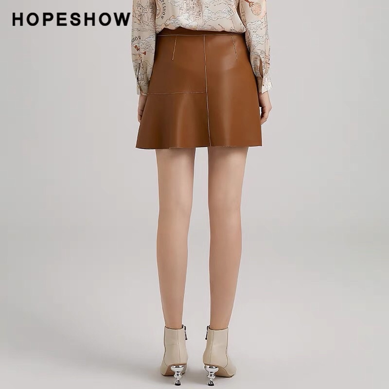 Chân váy da Hopeshow