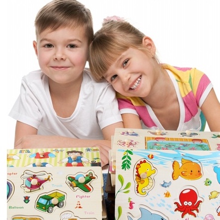 Bảng Núm Gỗ Loại Lớn Chủ Đề Động Vatạ Cho Bé Tập Lắp Ghép Và Học Tên Các Loài Vật