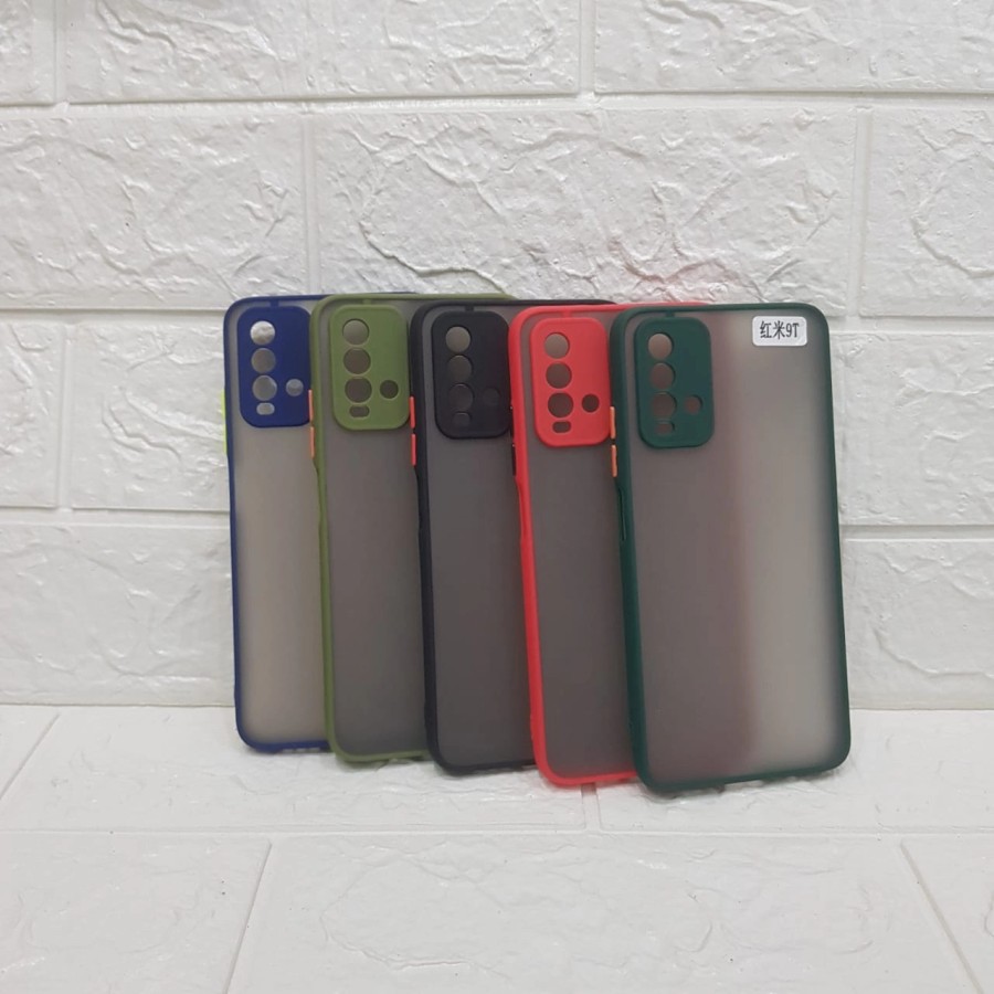 Ốp lưng trong nhám viền màu cho điện thoại Xiaomi Redmi 9C Redmi 9T Redmi 8 Redmi Note 10 pro Redmi Note 3 pro