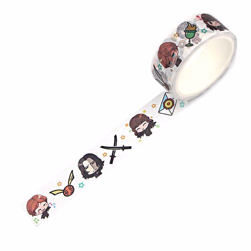 Băng Keo Dán Trang Trí Sổ Tay Họa Tiết Anime Phù Thủy