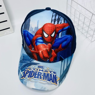 Nón bé trai, mũ lưỡi trai cho bé người nhện spiderman in hình nổi 3D nét đẹp, thấm hút mồ hôi cực tốt