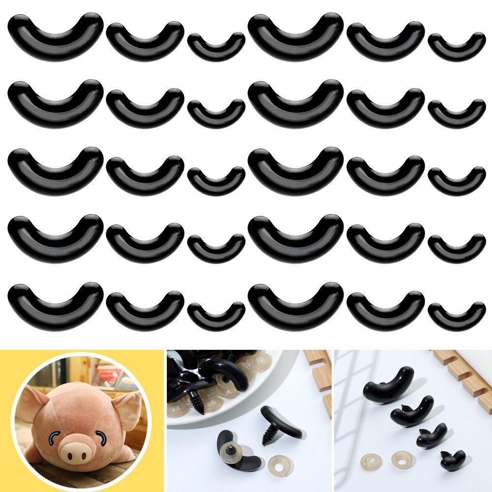 Bộ 20 / 10 Cặp Mắt Gấu Bông 17 / 24 / 30mm Trang Trí Đồ Chơi