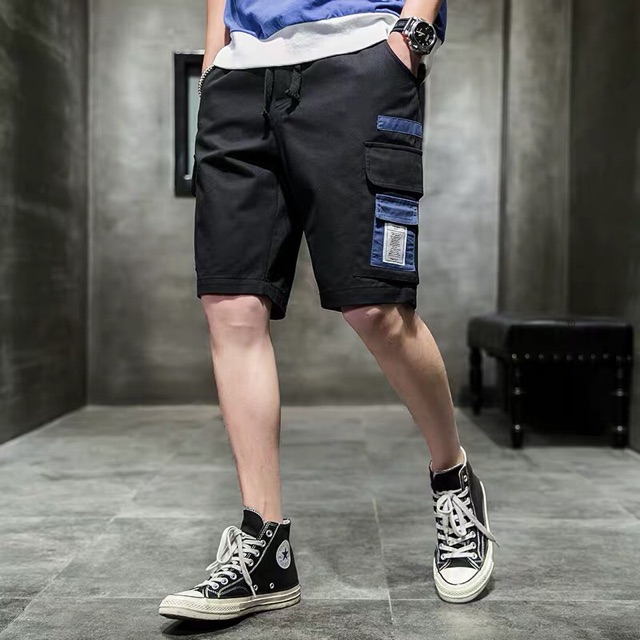 Quần sort kaki túi hộp unsiex Đen Xanh nam nữ ulzzang Wind | BigBuy360 - bigbuy360.vn