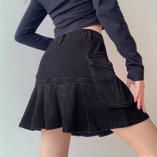 váy jeans túi hộp
